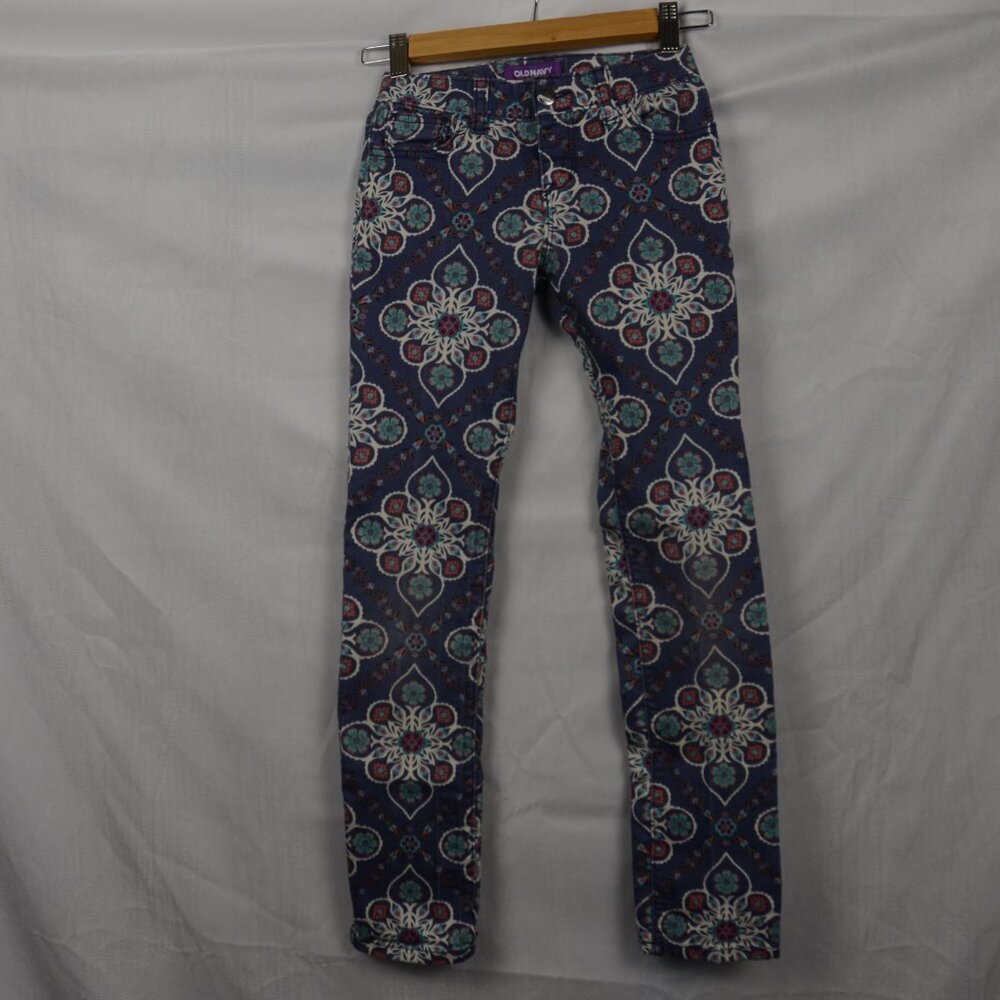 Old Navy Skinny Jeans with Mandala Pattern Size 10 Slim (Kids)